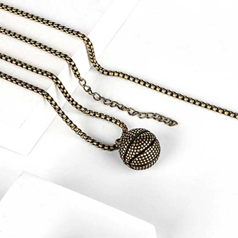 Stainless Steel Basketball Hoop Net Sports Necklace Hip Hop Jewelry Pendant Christmas Gift New