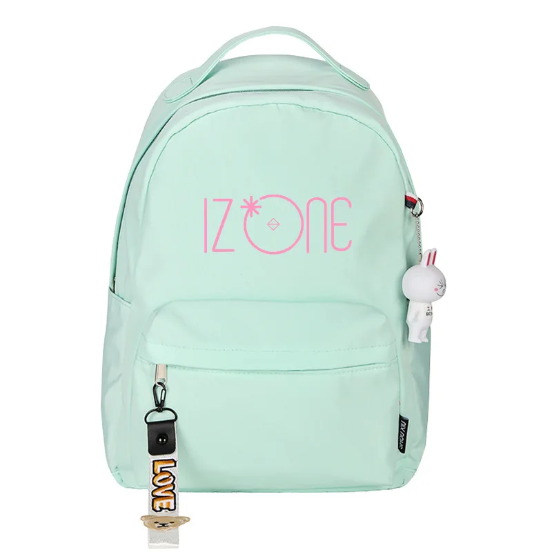 Kpop корейский IZONE IZ* один женский рюкзак с принтом Kawaii розовый рюкзак нейлоновые школьные сумки водонепроницаемый дорожный рюкзак Дата Rugzak