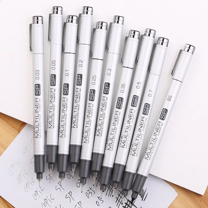 [ COPIC ] Multiliner SP Fine Line Pen Waterproof Fine Line Pen Aluminum Fine Line Pen Top Quality Made In Japan 1PCS