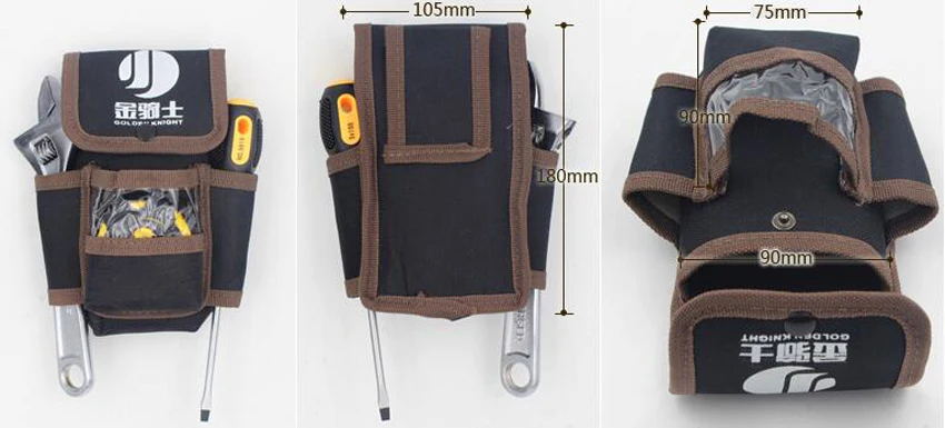 Multifunctional Electrician Tool Bag Waterproof Oxford Tools Kit Pockets & Waist Belt metal tool chest