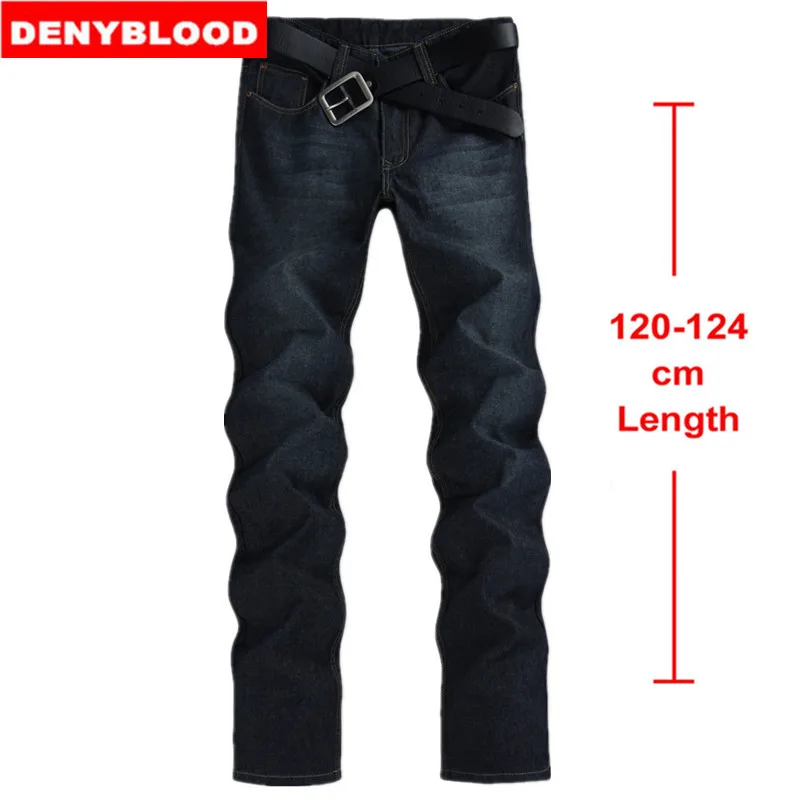 123cm Extra long Jeans Men Plus Size 28 40 42 44 2016 Autum Winter Mens Cotton