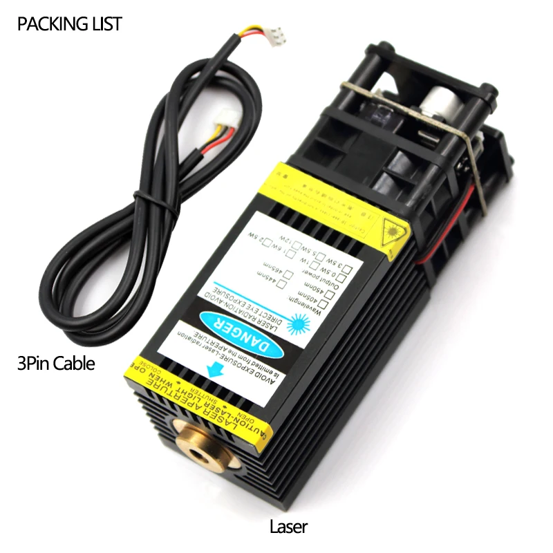 

oxlasers high power 12V 3PIN 15W 15000mW blue laser head for DIY LASER ENGRAVER and CNC cutting laser module free shipping
