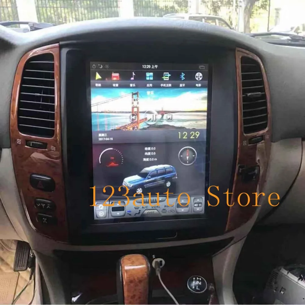 

12.1'' PX6 CARPLAY Tesla Style Android 8.1 Car DVD GPS Navigation Player for TOYOTA LAND CRUISER LC100 lexus LX470 2002-2007