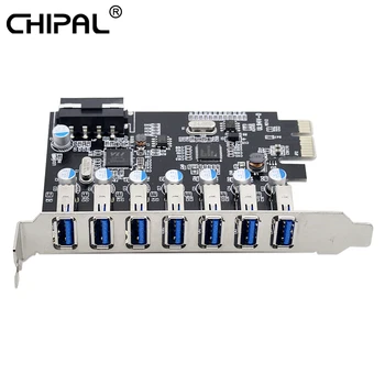 

7 port Superspeed USB 3.0 PCI-E Expansion Card PCI express PCIe USB 3.0 hub adapter 7-port usb3.0 controller Desktop Components