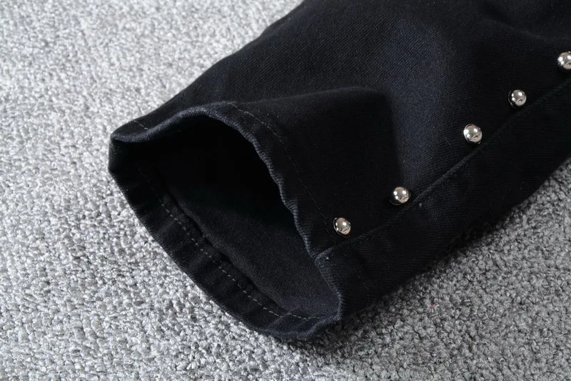 Metal Rock Punk Rivet Spike Pants a6