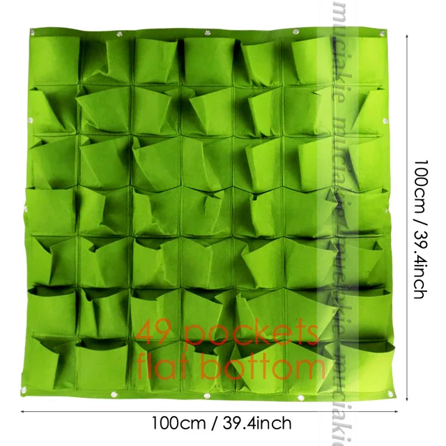 MUCIAKIE 1 шт., контейнер для выращивания растений во дворе, сумка для выращивания на стене, Вертикальное Озеленение, сумка для посадки растений в помещении - Цвет: G x MJ118Q