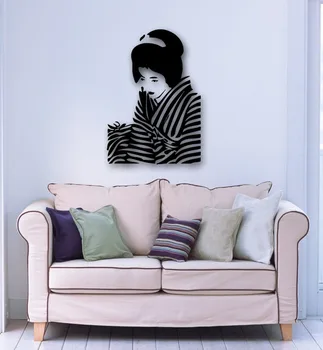 

Wall Stickers Vinyl Decal Japan Geisha Sexy Woman Oriental Girl