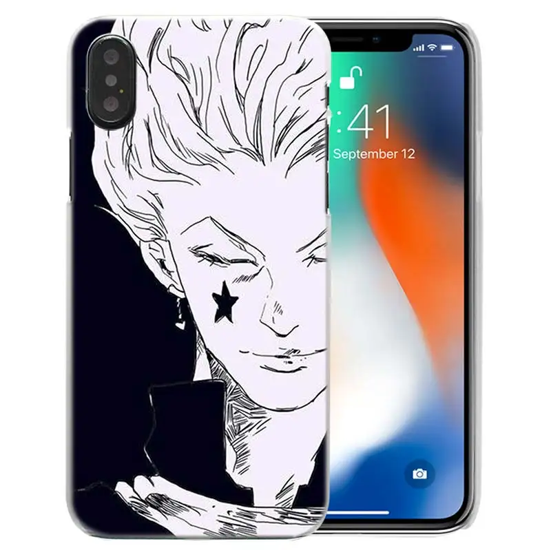 Чехол Hisoka Hunter Аниме для iPhone XS Max XR X или 10 6 6S 7 7S 8 Plus 5S SE 5 4S 4 5C Жесткий прозрачный пластиковый PC Coque Cover 11 Pro - Цвет: 09