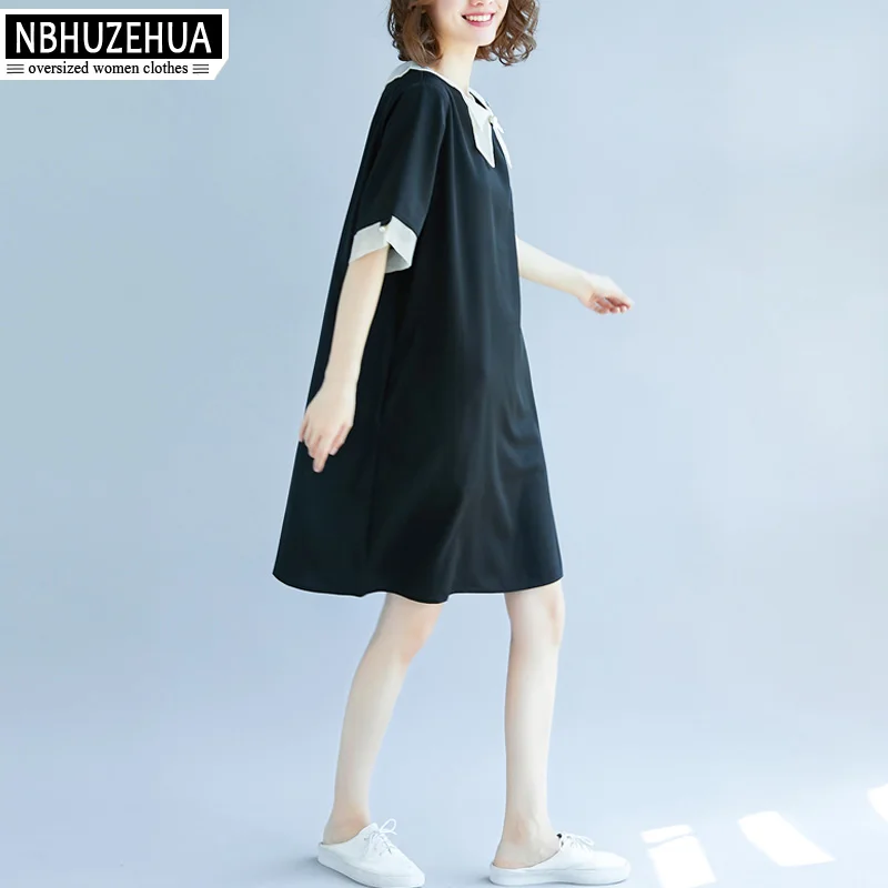NBHUZEHUA женское летнее платье 2019 4XL 5XL большого размера элегантное шифоновое черные