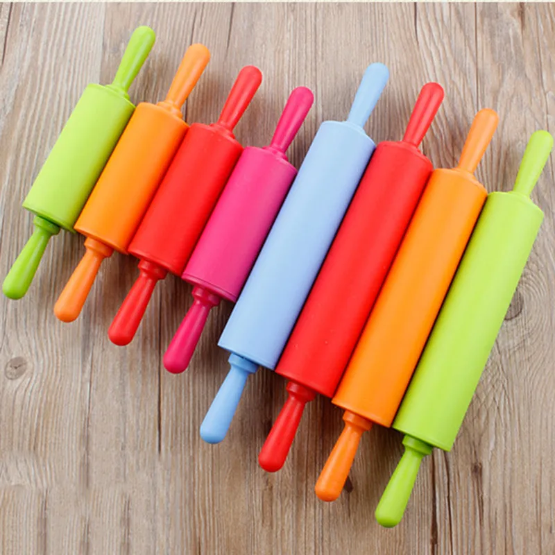 1 pcs Rolling Pins Colorful Pastry Tool Fondant Paste Stick Bakeware