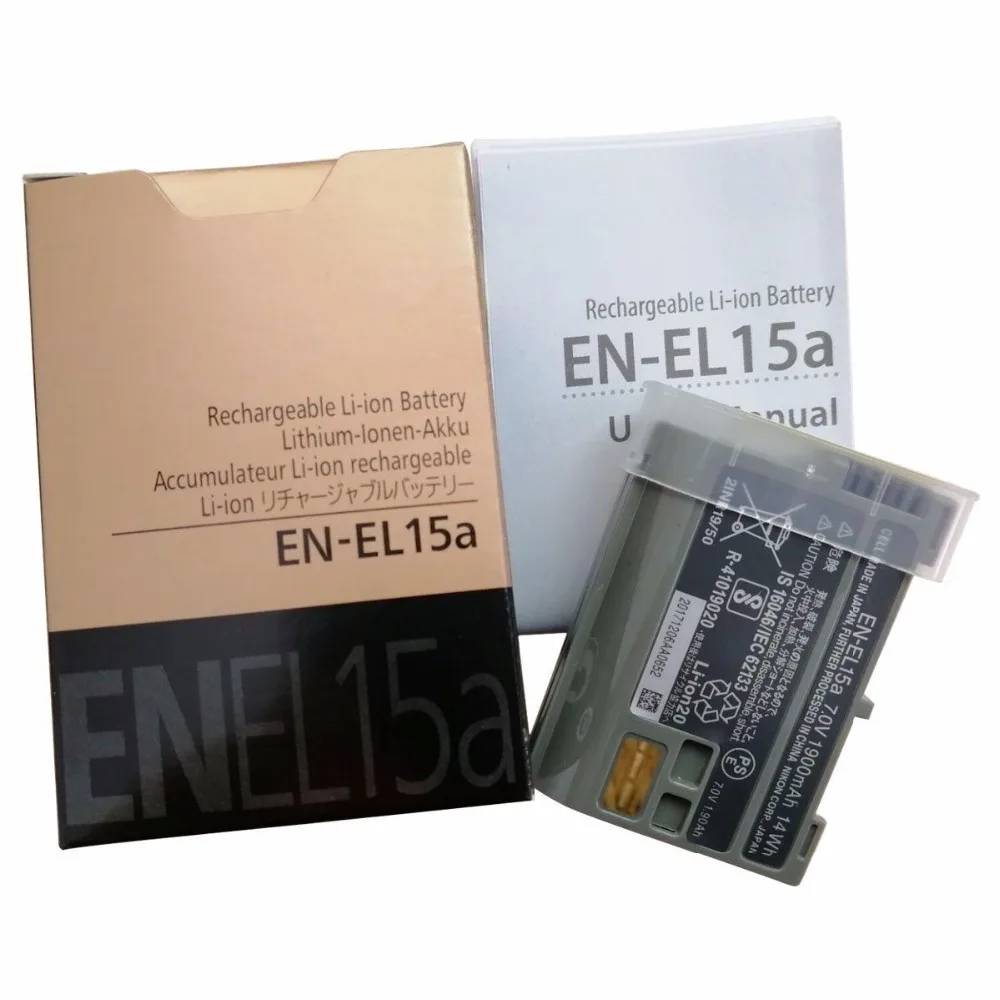 10 Pcs/Lot Genuine EN-EL15a ENEL15a EN EL15a Battery Batteries for Nikon D850 D810 D750 D7500 D7200 D7100 Replace EN-EL15 / EL15 |