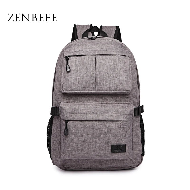 ZENBEFE Linen Large Capacity Women S font b Backpack b font Fashion Brand font b Backpacks