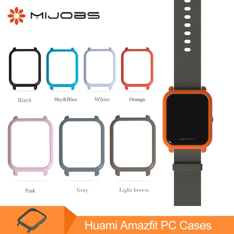 

Mijobs Hard Plastic PC Shell Protective Case Cover for Xiaomi Huami Amazfit Bip BIT PACE Lite Amazfit Youth Smart Watch Case