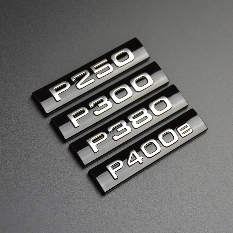 Глянцевая черная бархатная буква P250 P300 P380 P400e D180 D240 D300 S SE HSE эмблема автостайлинг