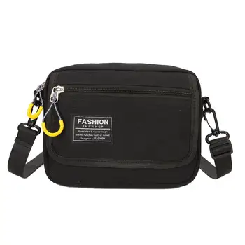 

Fashion Adjustable Woman Crossbody Pouch Letter Print Canvas Shoulder Bag