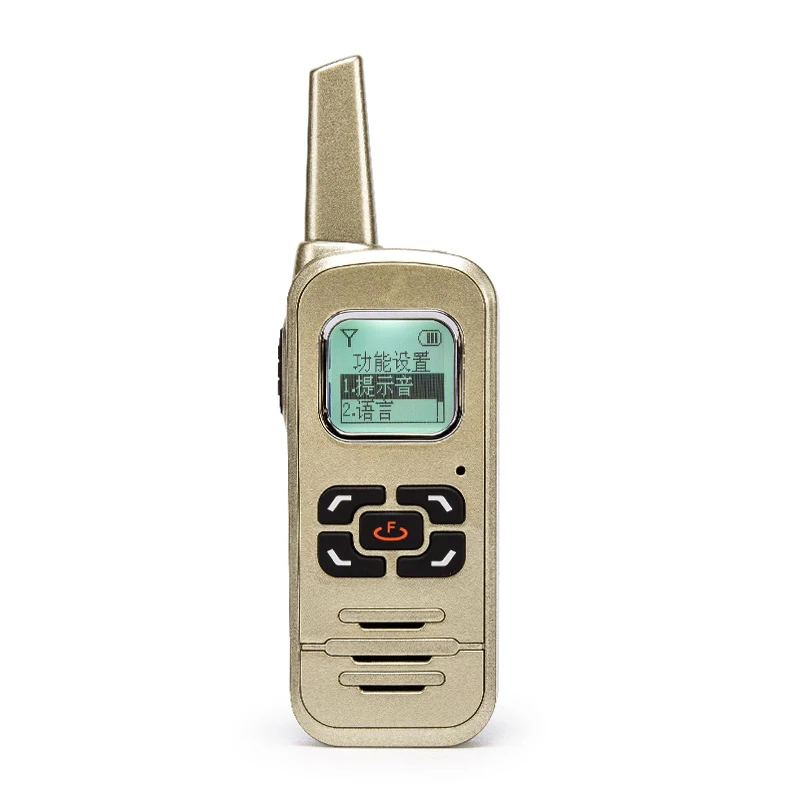 Горячая Распродажа M6P двухстороннее радио 128 канал 400-520 МГц с ЖК-дисплеем ham FM радио Мини walkie talkiefor для ресторана/отеля/школы - Цвет: Golden