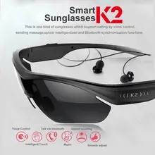 K2 Smart Sunglasses Wireless Bluetooth Headphone Polarized Eyewear Headset For Android / IOS headset