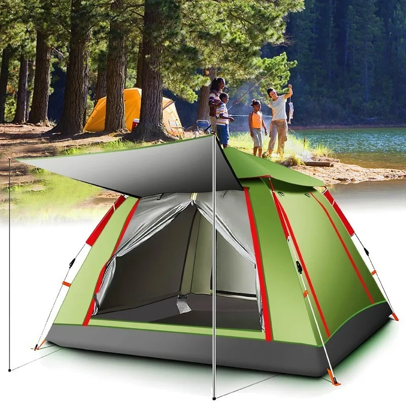 

Kids Outdoor Camping Tent 4-6 Person Family Party Tent Multiple Models Easy Open Tents For Boy&Girl Hiking Beach Travel Tienda