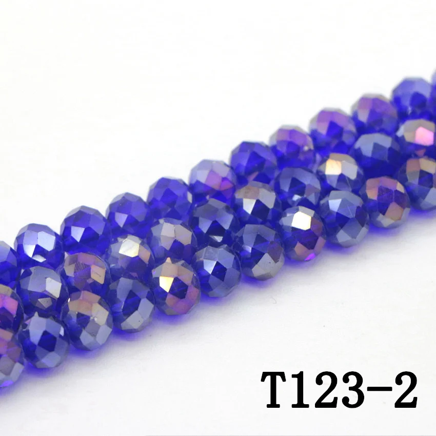 2 Natural crystal jade Blue Chalcedony Bead Necklace Bracelet DIY fashion woman man general (4)(1)