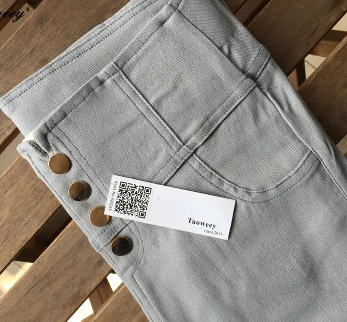 Новые модные эластичные джинсы с высокой талией размера плюс 3XL, тонкие обтягивающие брюки-карандаш, Сексуальные облегающие джинсовые штаны для женщин - Цвет: gray