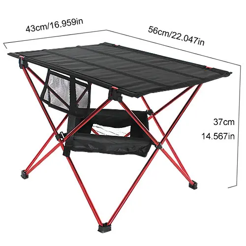 Портативный открытый стол ультра-легкий алюминиевый сплав складной стол для кемпинга пикника путешествия для рыбалки пикника - Цвет: A10