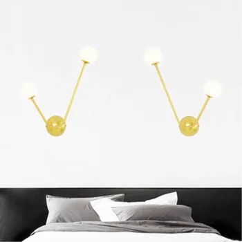 

Modern Creative Concise Europe Style Iron Wall Light Bedroom Livingroom Aisle Decoration Lamp Free Shipping