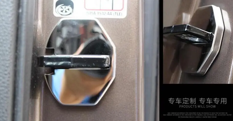 4 шт. замок двери из нержавеющей стали Защитная крышка для Ford Explorer 2011 2012 2013