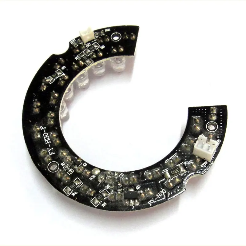  30Leds 5mm Infrared IR 60 Degrees Bulbs Board 30 LEDs 850nm Illuminator For CCTV Camera - 32816780202