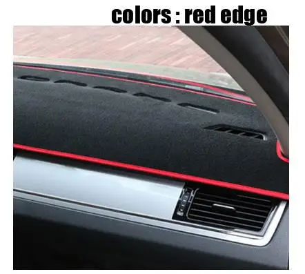 Rkac приборной панели автомобиля охватывает мат для Infiniti G25 G37 2007-2013 лет правым dashmat pad Даш крышка авто аксессуары - Название цвета: Красный