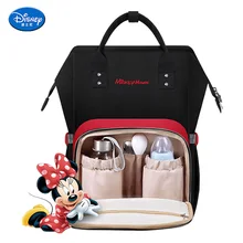 Сумка для подгузников disney, рюкзак большой емкости для мам, сумка для путешествий, рюкзак для ухода за ребенком, Детская сумка для подгузников, USB бутылка с подогревом