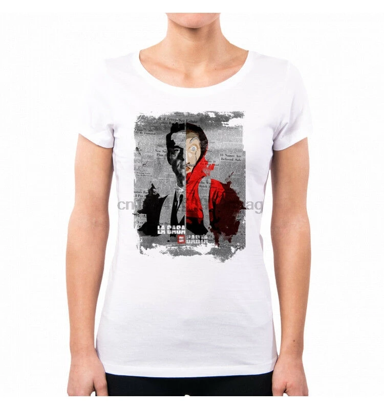 T Shirt Donna Berlin Berlino La Casa Di Carta Papel El