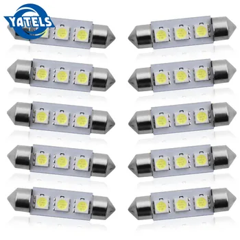 

10PCS Car Led C5W 5050 3 Smd 3Smd 31mm 36mm 39mm 41mm Dc 12V Festoon Interior Dome Door Light Free Light Lamp Turn Signal Bulb