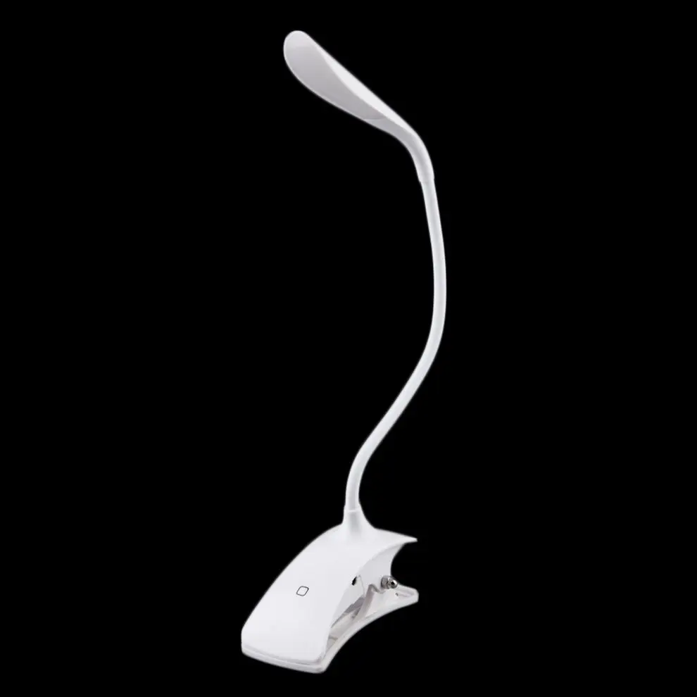 

5PCS Fashion USB / Battery Power Clip on LED Table Desk Lamp Light LED Bedside Book Reading Lamp for Bed