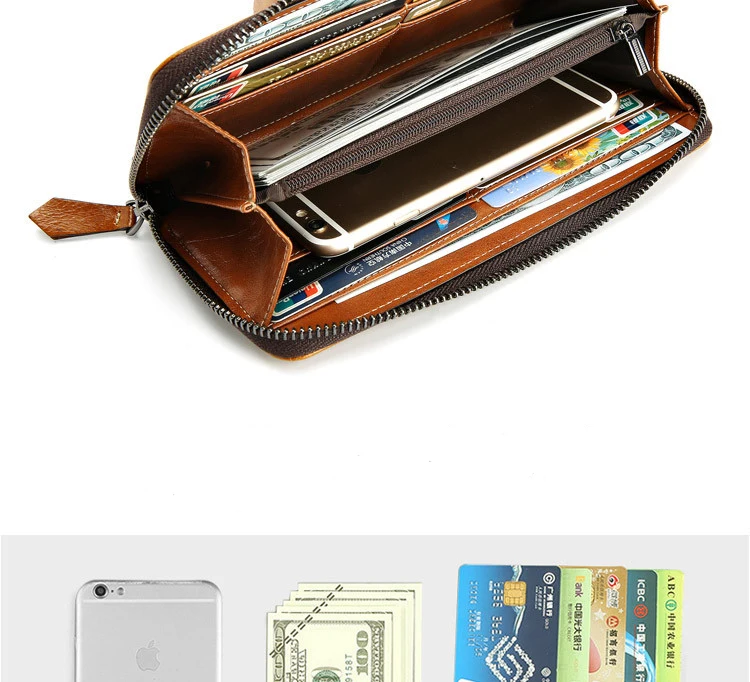 Мужской кошелек из натуральной кожи на молнии, известная брендовая люксовая дизайнерская сумочка, мужской кошелек на молнии для монет, женский