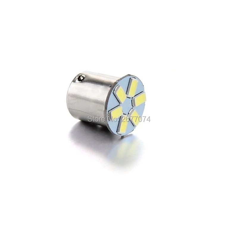 2 w DC12V Белый 1156 BAU15S PY21W 1157 6SMD 5630 Светодиодная лампа указателя поворота сигнальная