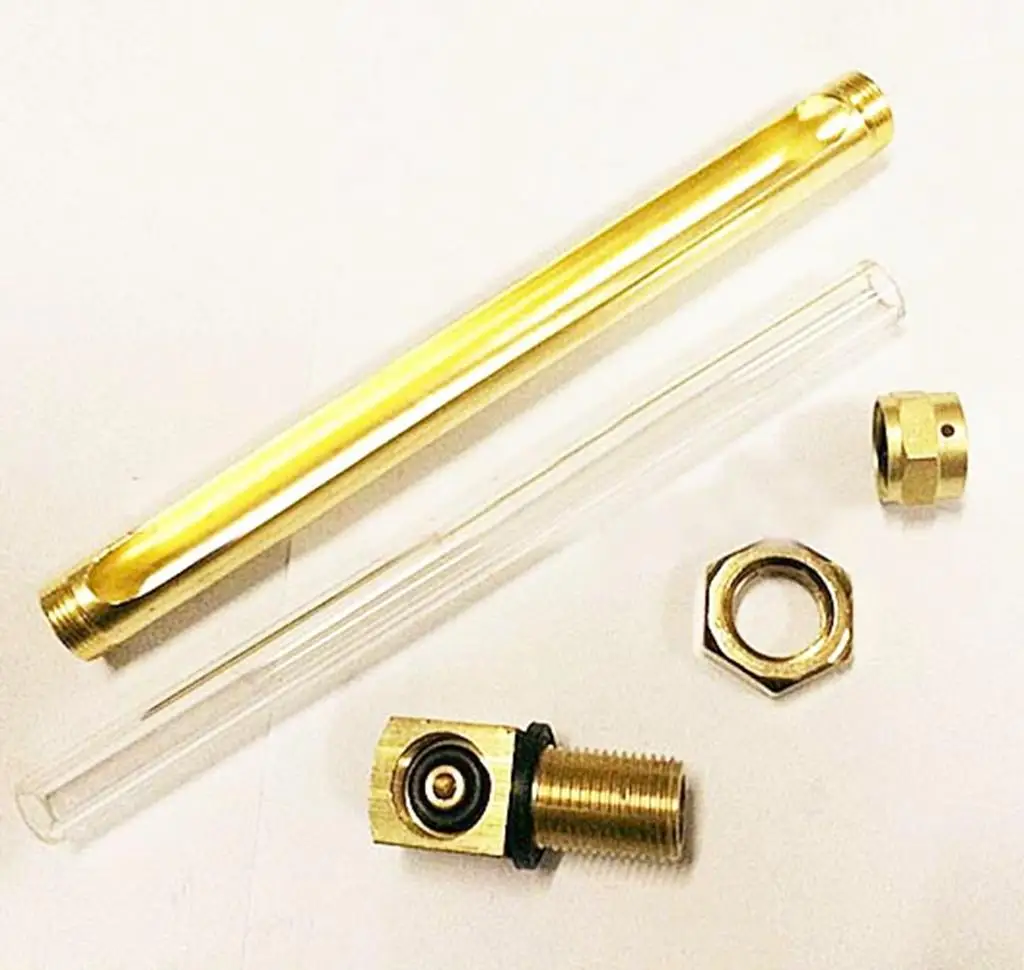 1/4 &quot3/8&quot 1/2 &quotBSP M12 M14 M16 Стекло Длина 100/125/150/200 мм латунь масло индикатор уровня