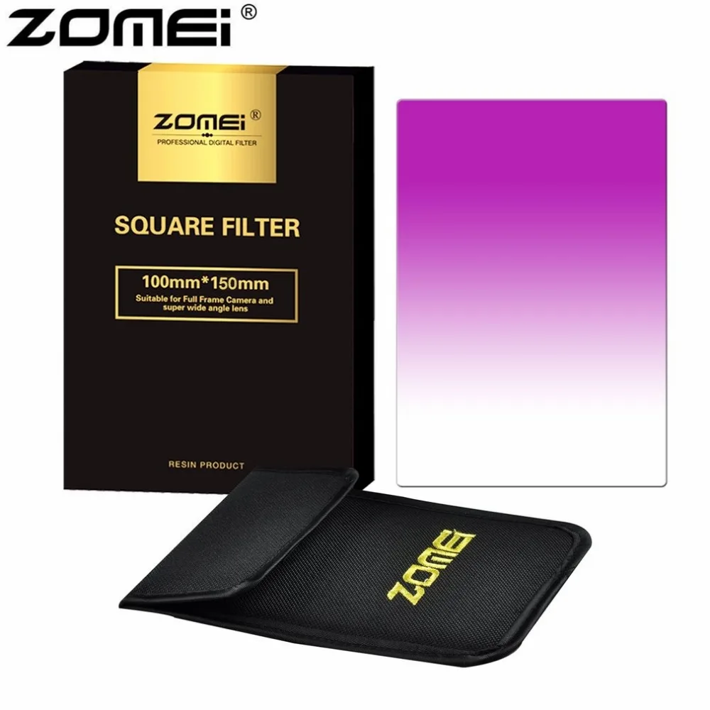 

Zomei Camera 143*100mm Graduated Color Square Polarizer Filter Z-PRO Series Purple Pink Yellow Tan Green Blue Orange Red