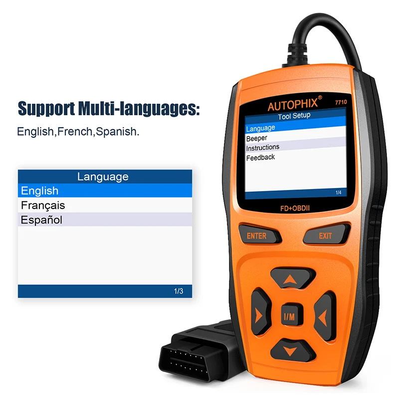 Автомобильный сканер Autophix 7710 OBD Авто OBD2 Диагностический EPB DPF регенерация масла