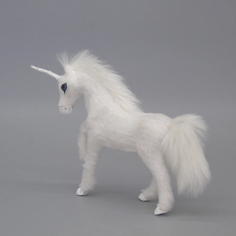 Unicorn Stuffed Toys 15*11*3 CM Simulation Doll Pegasus Unicorn Plush Christmas Gift Toys White Plush Animals Decoration Model 1 400 plane model b747 philippines airlines aircraft b747 metal simulation airplane model for kid toys christmas gift