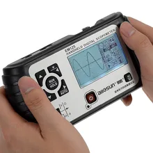 All-sun 25MHz 100MSa/s Digital 2in1 Handheld Portable Oscilloscope+Multimeter Single Channel Waveform USB LCD Backlight EM125