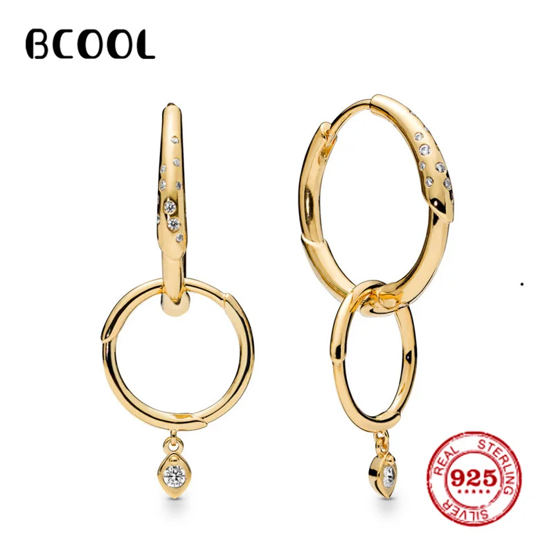 

BCOOL 2019 New 925 Sterling Silver Earrings Floral Earrings Hook Earrings Suitable For Women's Sterling Silver Jewelry Gift.