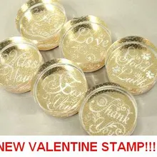 Штампов, Кристалл Круглый штамп/резиновый штамп, Валентина/подарок/Декоративные DIY, сделано из кристалла+ резины
