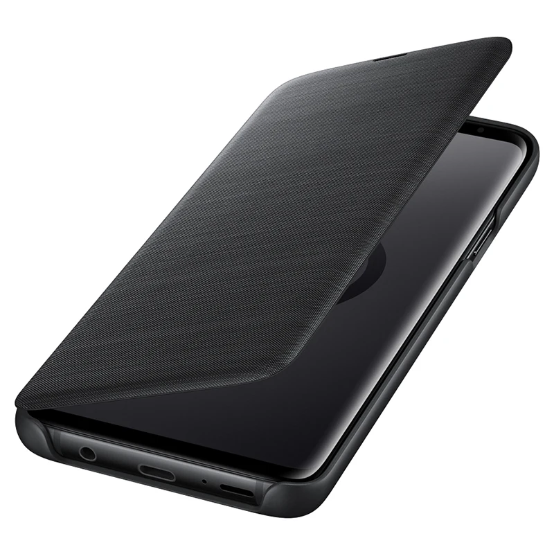 Для samsung Galaxy S9 S 9 Plus светодиодный чехол флип чехол 360 милый ударопрочный кошелек ультра тонкий телефон роскошный кожаный чехол