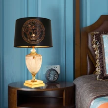 Настольная лампа Современная Гостиная креативная прикроватная настольная лампа для спальни американская Роскошная Диванный кофейный столик лампа для гостиной