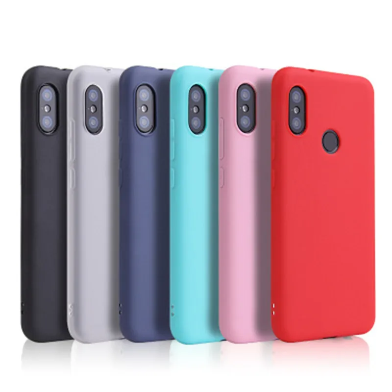

Candy Color TPU Case for redmi 6pro A2lite Case Soft Back Cover for redmi6 6A Note6pro Case Pink Red Black Yellow Blue White