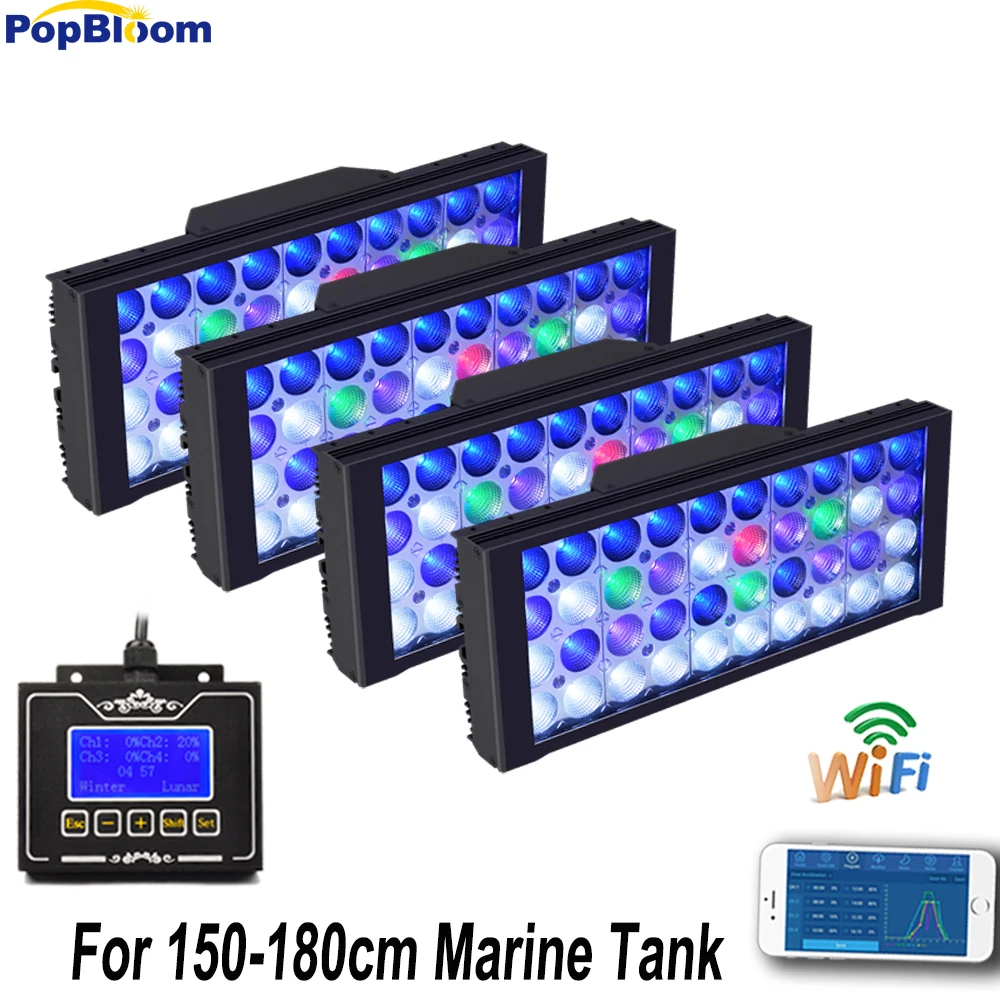 Popbloom Dimmer Aquarium Led Lighting Marine LED light Coral SPS LPS