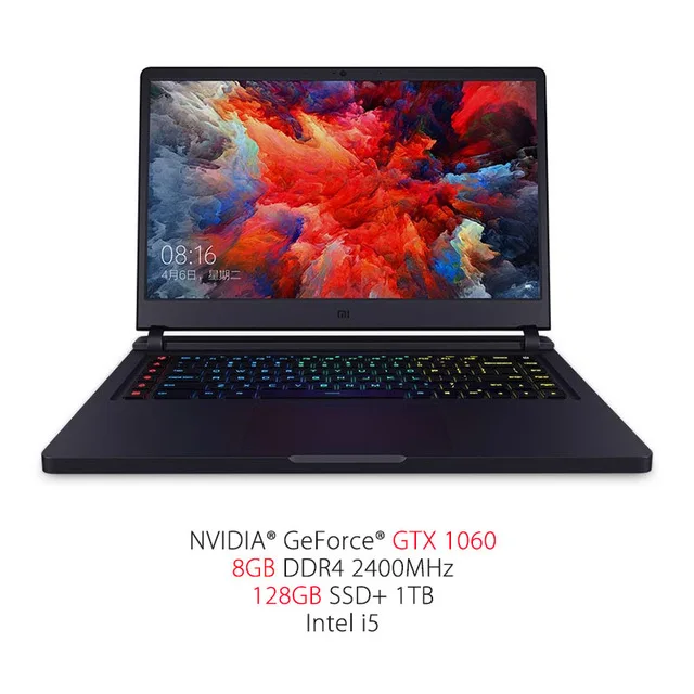 Xiaomi mi ноутбук Ga mi ng 15,6 ''128 GB/256 GB SSD+ 1 ТБ Quad-core 8GB 3,5 GHz i5-7300HQ i7-7700HQ ноутбук GTX 1050 Ti/1060 - Цвет: i5 GTX 1060 128GB