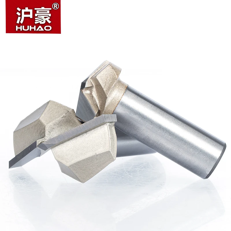 HUHAO 1 шт. 1/2 &quotхвостовик 3D резьба фрезы для дерева 120 150 градусов V тип долбежный