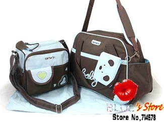 Free Shipping 5 Pcs Set Bear Carter Diaper Bag Sets Blue Heart Free Shipping 5 Pcs Set Bear Carter Diaper Bag Sets Blue Heart Baby