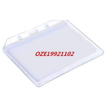 

Clear Blue Horizontal Designed A7 ID Name Badge Work Card Holders